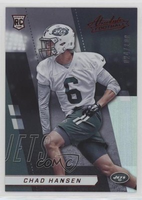 2017 Panini Absolute Rookie Spectrum Red 24/100 Chad Hansen #159 Rookie RC y0i