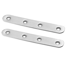 Repair Plate, 126x20mm, Flat Fixing Mending Brace Bracket Connector 2pcs.
