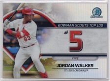 Jordan Walker 2023 Bowman Chrome Baseball Scouts Top 100