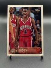 1996-97 Topps - Allen Iverson #171 Rookie Card. rookie card picture