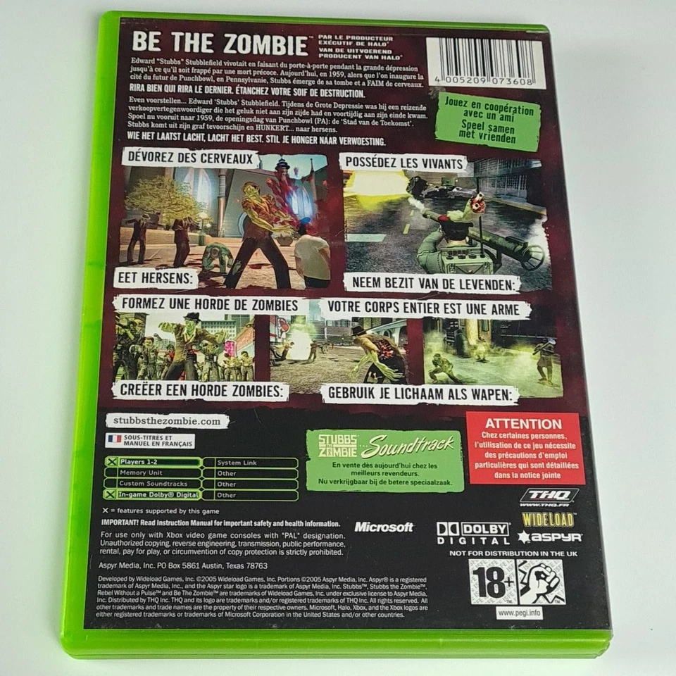 Stubbs The Zombie In Rebel Without a Pulse xbox fr Aspyr Action Adventure - Image 4 of 4