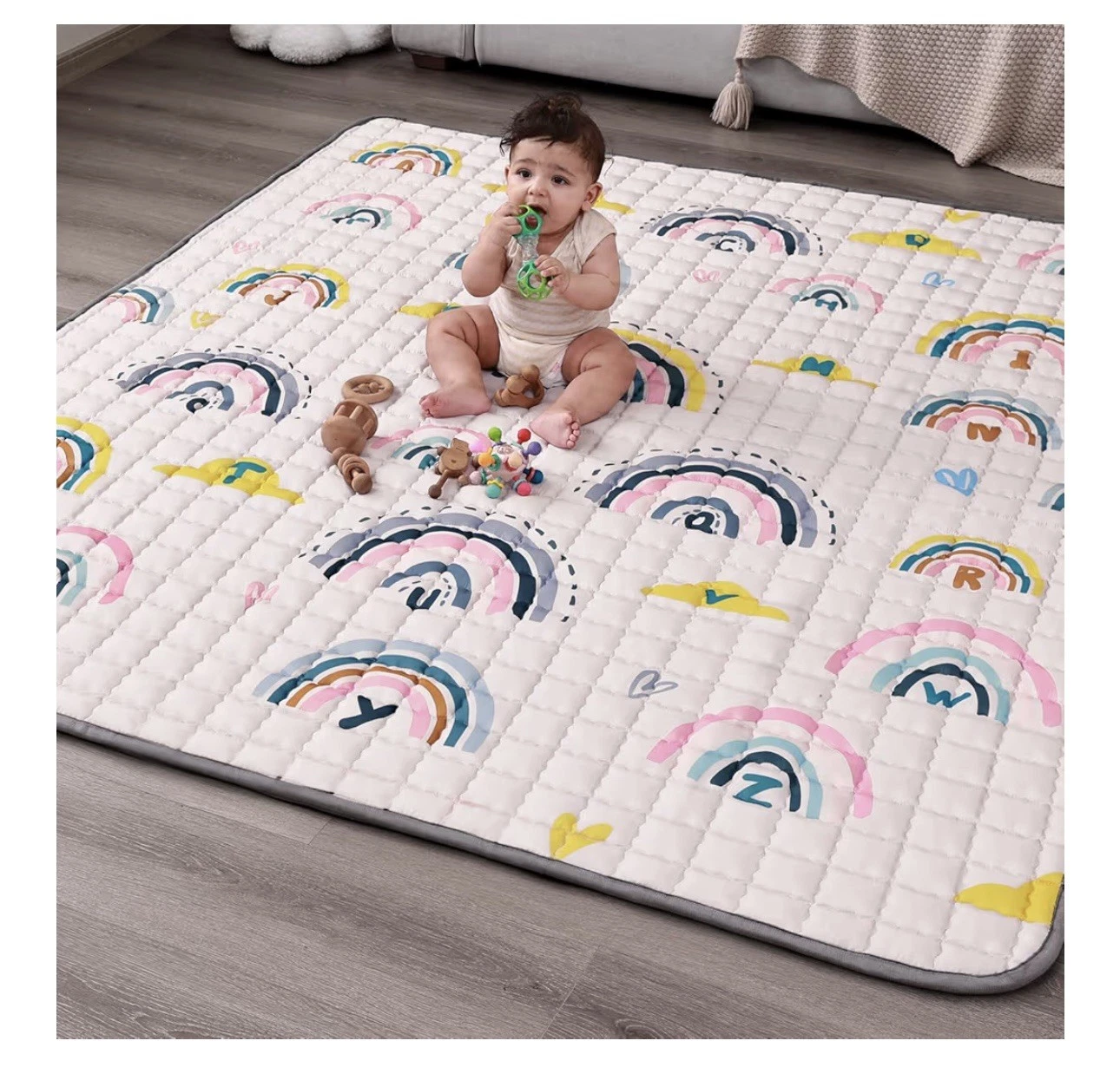 Baby Play Mat, 50 x 50 Inch Play Mat Perfect for Use Baby Playpen, Foldable
Opens in a new window or