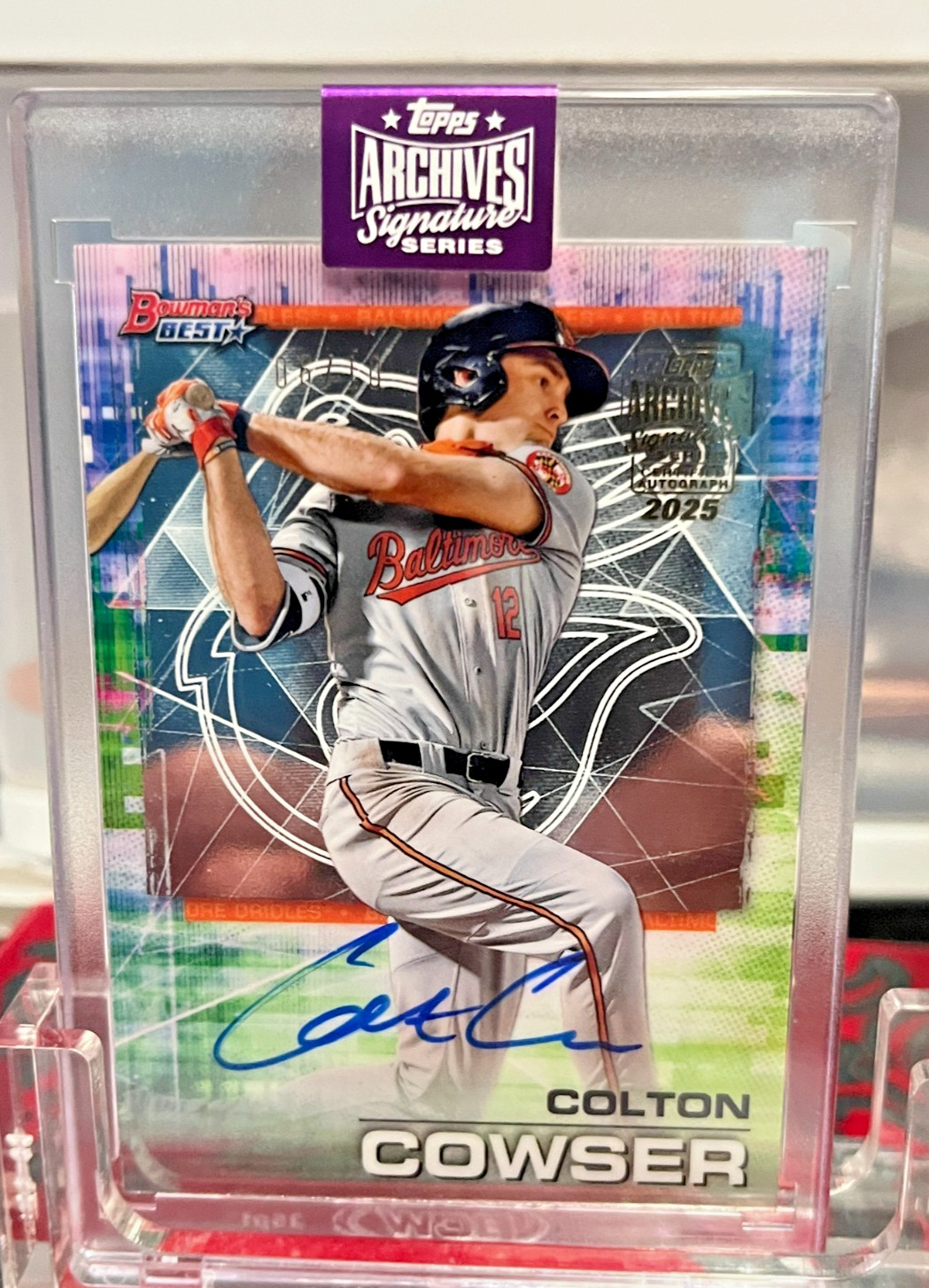 2025 Topps Archives Signature 2021 1st Colton Cowser Auto RC #/10 Rookie ORIOLES