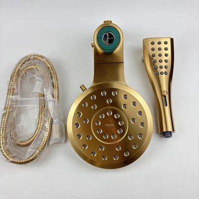 (READ) Moen 220C3EPBG Verso Rainshower & Hand Shower Combo Brushed Gold