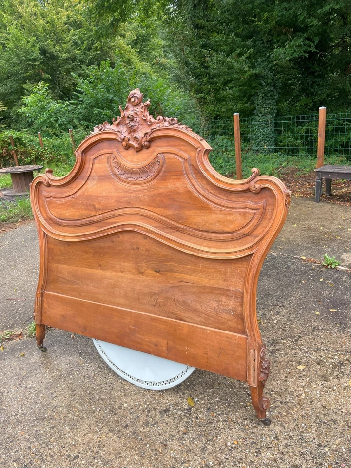 Tête de lit en noyer massif de 166 cm - Photo 3/4