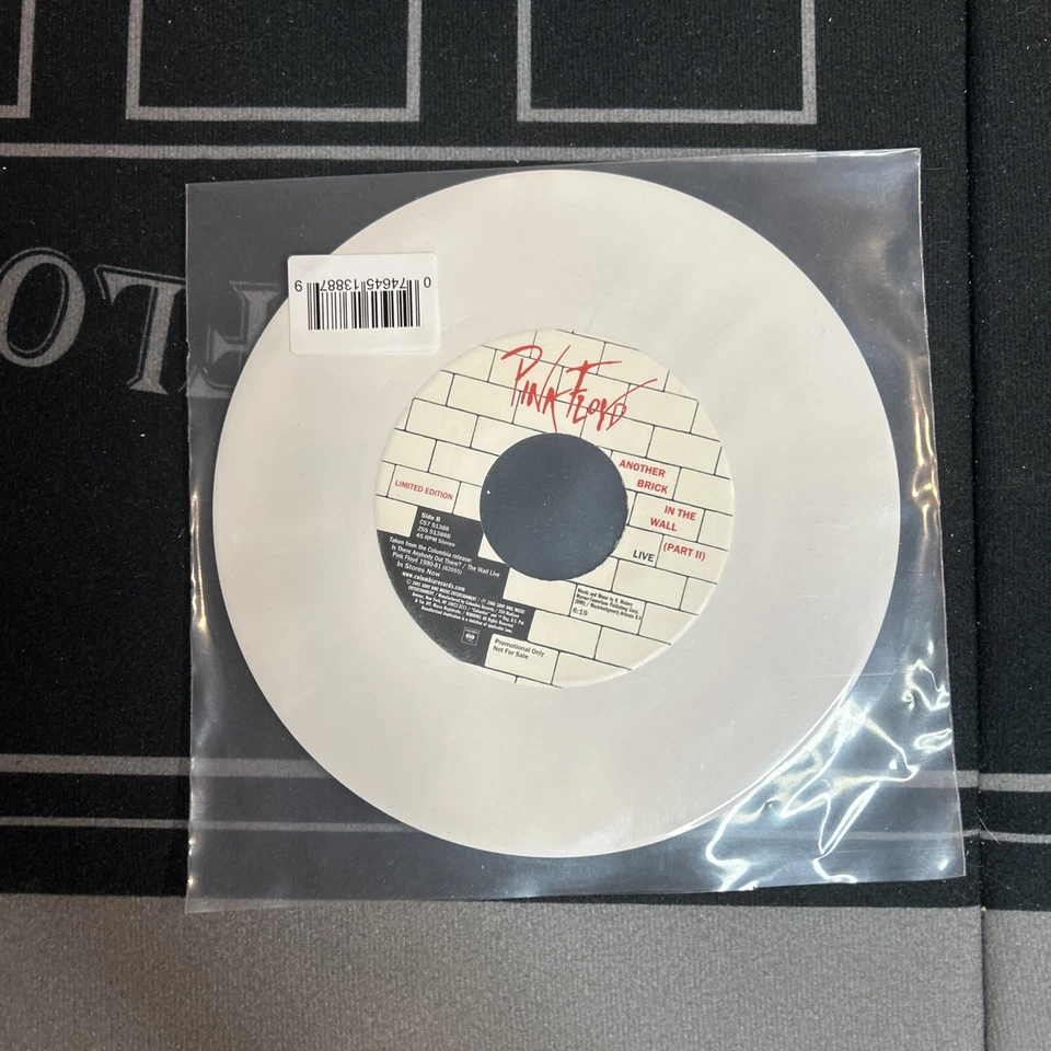 Pink Floyd Another Brick In The Wall (Part II) Live PROMO 7" White VINYL Record — 第 2/3 张图片