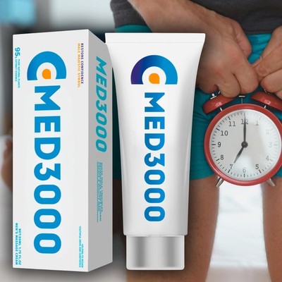 Gel Med3000 for Men - Powerful ED Cream and Blood Flow Enhancer - Erectile Dy...