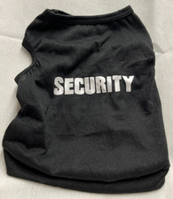 Small Dog Security Black Tee- Size XS