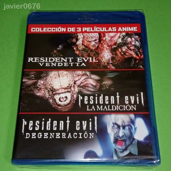 RESIDENT EVIL COLECCION 3 PELICULAS EN BLU-RAY PACK NUEVO Y PRECINTADO
