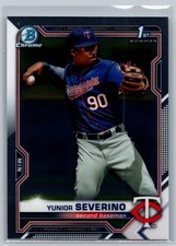 2021 Bowman #BCP-140 Yunior Severino Chrome Prospects *TW