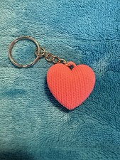 3D Printed Heart Keychain- Customizable color options available
