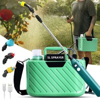 5L Elektrisches Akku SprüHgeräT PflanzensprüHer Gartenspritze DrucksprüHgeräT.