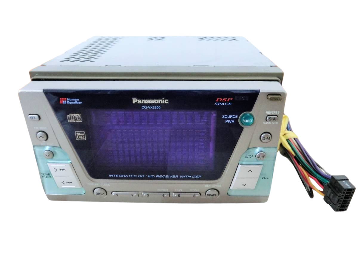 パナソニック CQ-VX3300D CDMDデッキ 送料込 Panasonic CQ-VX3300D Integrated CD MD DSP Receiver | eBay