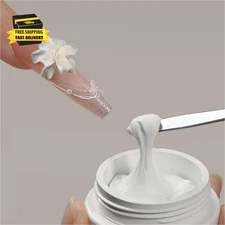White 3D Sculpting Gel for Nail Art, 15G Solid Nail Gel Non-Sticky Hard for Carv