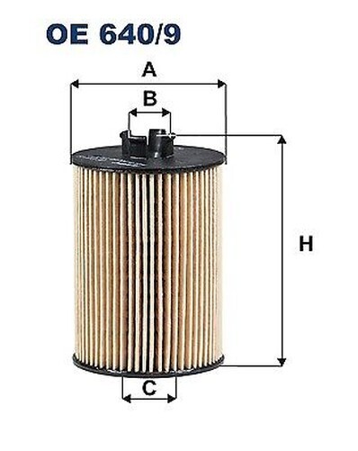 FILTRON OE 640/9 Filtro Olio per Mercedes-Benz