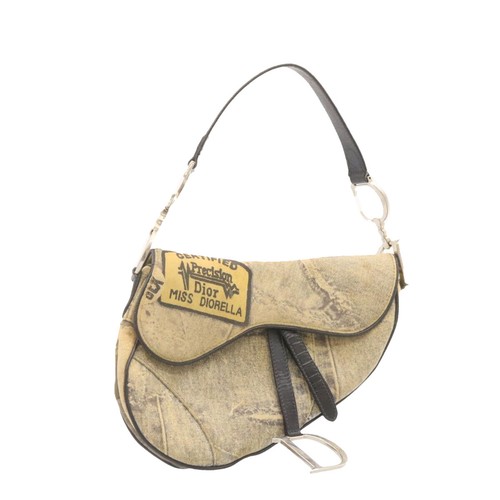 Christian Dior Denim Saddle Shoulder 