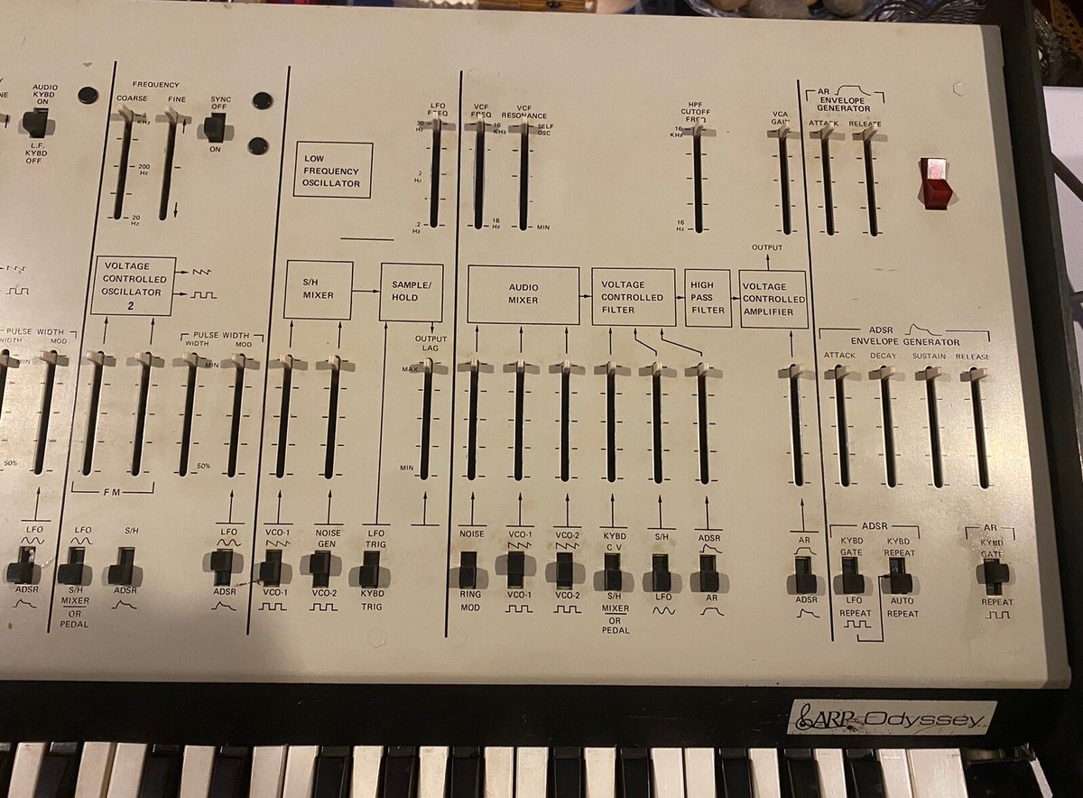 Vintage 1970s Synthesizer Keyboard ARP Odyssey Works READ | eBay
