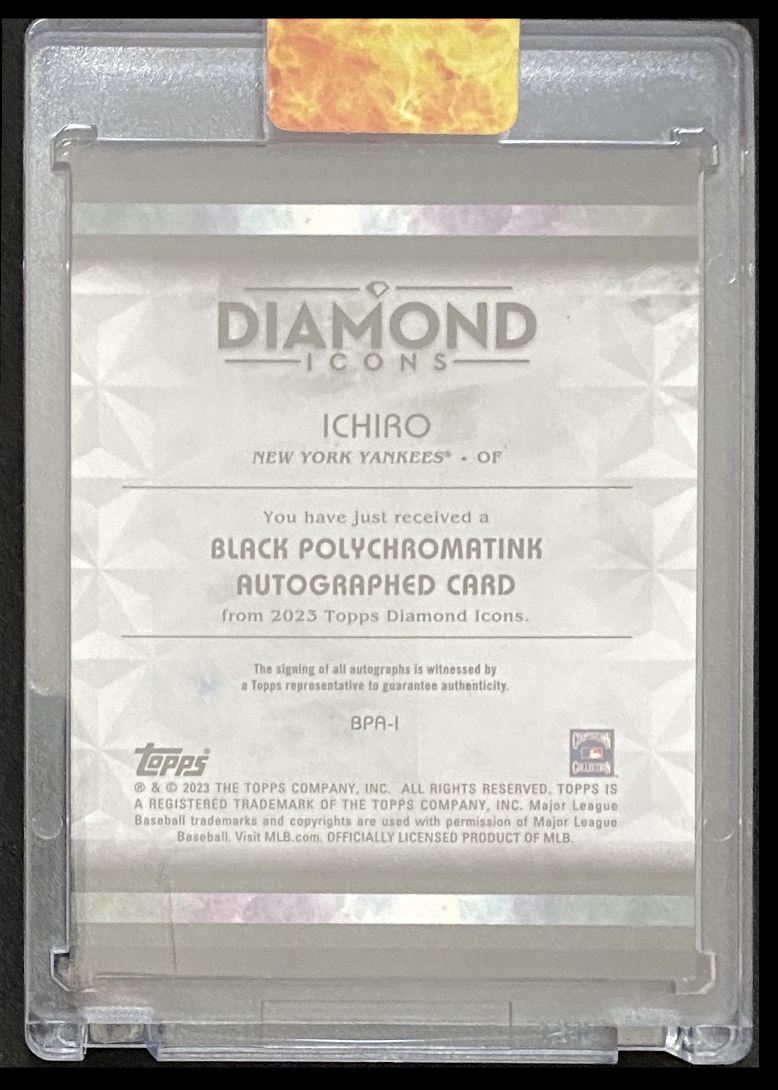 2023 Topps Diamond Icons Ichiro Auto 02/15 | eBay