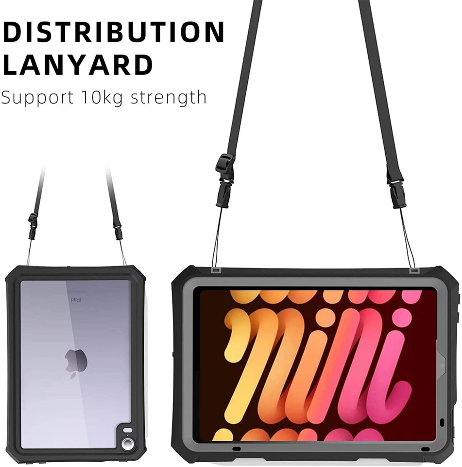 For iPad Mini 6th/Mini (A17 Pro) Waterproof Case Full Body Shockproof Pen Holder - Image 4 of 4