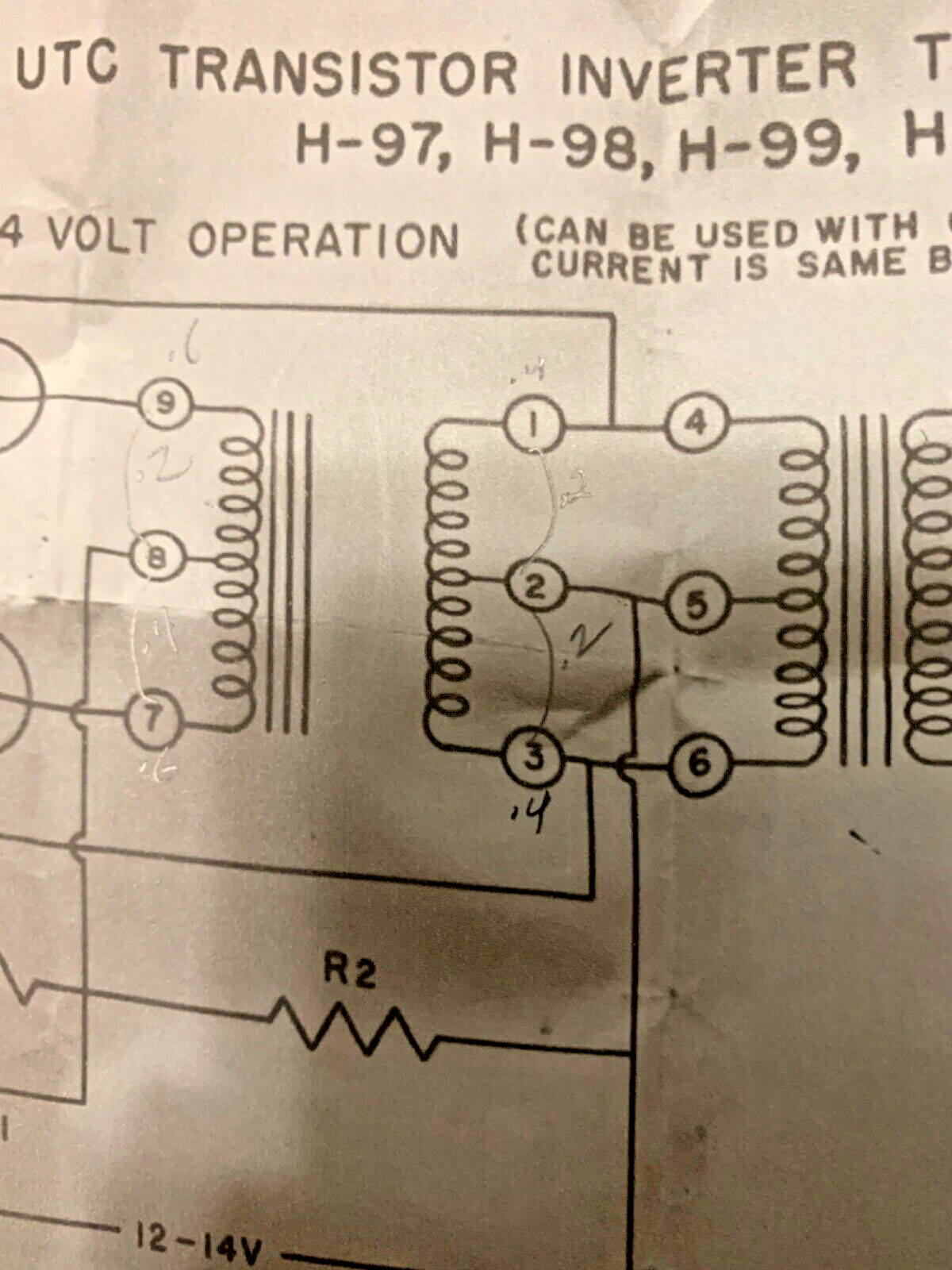 UTC H-100 Transistor Transformer NEW TESTED