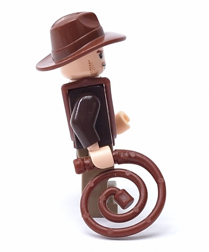 Lego Indiana Jones Minifigura 7628 7623 7627 7683 Fedora Sombrero Chaqueta de Cuero - Imagen 3 de 4