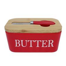 Butterdose mit Deckel Ceramic Butter Keeper mit Deckel undMesser 600ML luftdicht