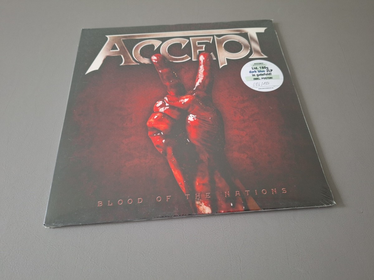 THE ACCEPT (U.D.O.) lim 150 blue Vinyl 2LP Blood Of the Nations