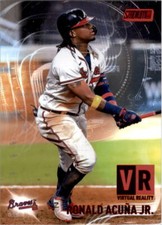 2021 Stadium Club Virtual Reality Red #VR-7 Ronald Acuna Jr. - NM-MT