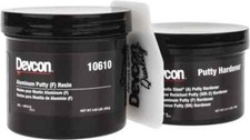Devcon 10610 Two-Part Epoxy: 1 lb Pail Adhesive, 60 min Working Time