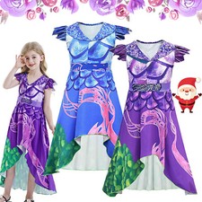 Girls Kids Descendants 3 Mal Costume Fancy Dress Party Cosplay Outfit Clothing