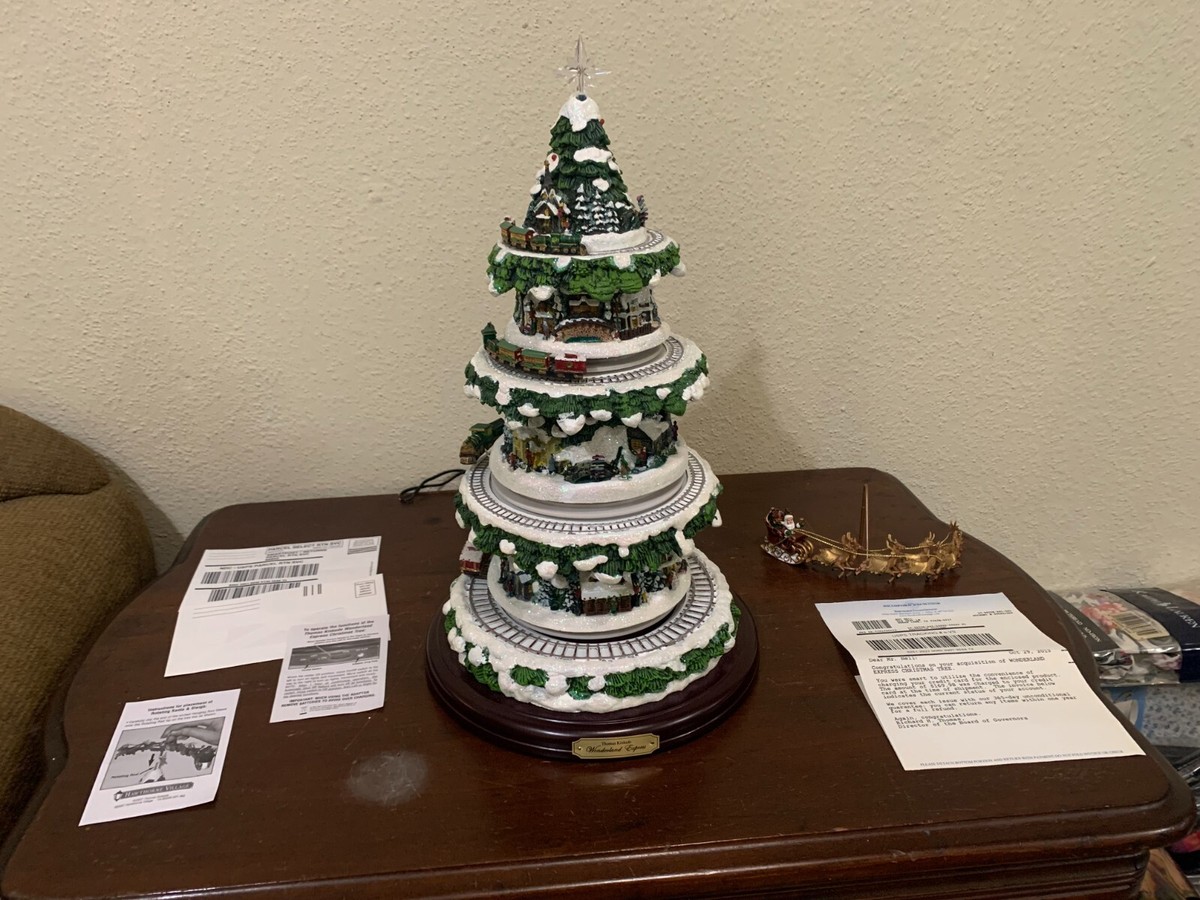 Thomas Kinkade Wonderland Express Christmas Tree Animated Musical