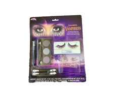 Shimmering Vampiress Makeup Kit Halloween Costume Vampire Eyelash Adhesive Gems