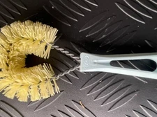 Fuller Brush Vegetable Scrub Brush Baby Blue Vtg. Kitchen NOS