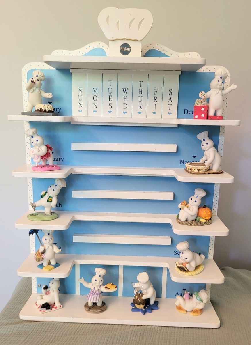 1997 pillsbury doughboy calendar with figurines | eBay