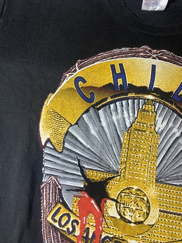 VTG Ice-T Body Count Shirt Mens XL Cop Killer Badge Bullethole 1992 Rap Metal - Bild 9 von 14