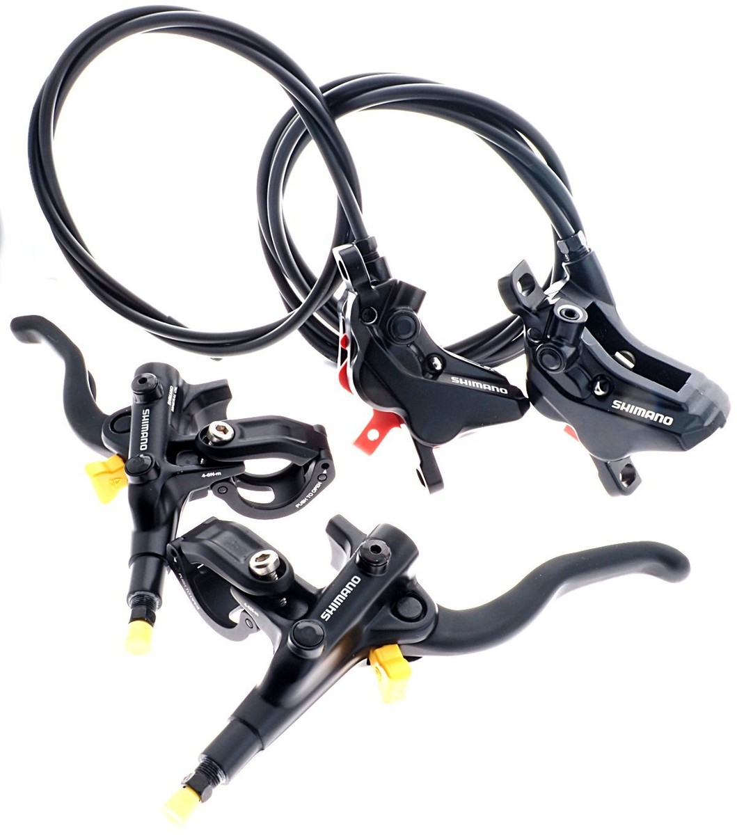 Shimano BL-M4100 BR-MT420 4-Piston I-Spec-EV Disc Brake Set (F+R