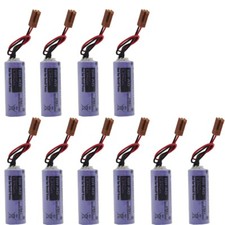 10x BR-AG Battery 3V 1800mAh PLC CNC Battery Non-rechargeable Battery w/ Plug