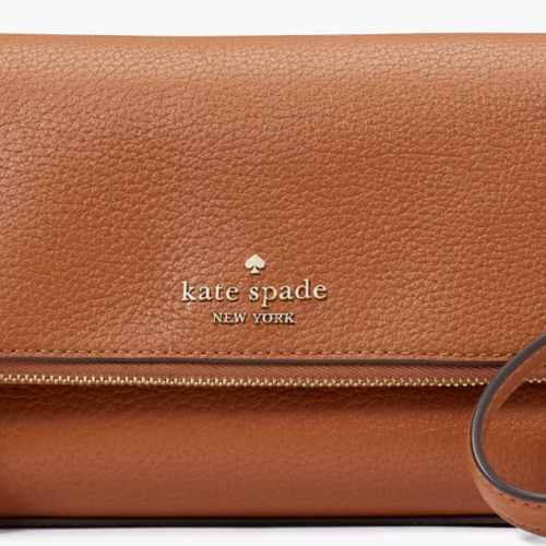 NWB Kate Spade Leila Mini Zip Crossbody Brown Leather Purse NWB Kate Spade Leila Mini Zip Crossbody Brown Leather Purse