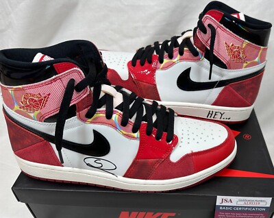 SHAMEIK MOORE SIGNED ACROSS THE SPIDERVERSE 10.5 SHOES JSA MILES MORALES JORDAN | eBay