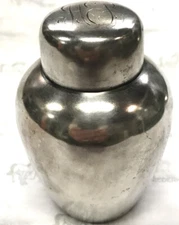 Dominick & Haff Sterling Silver Individual Cocktail Shaker/Tea Caddy mono