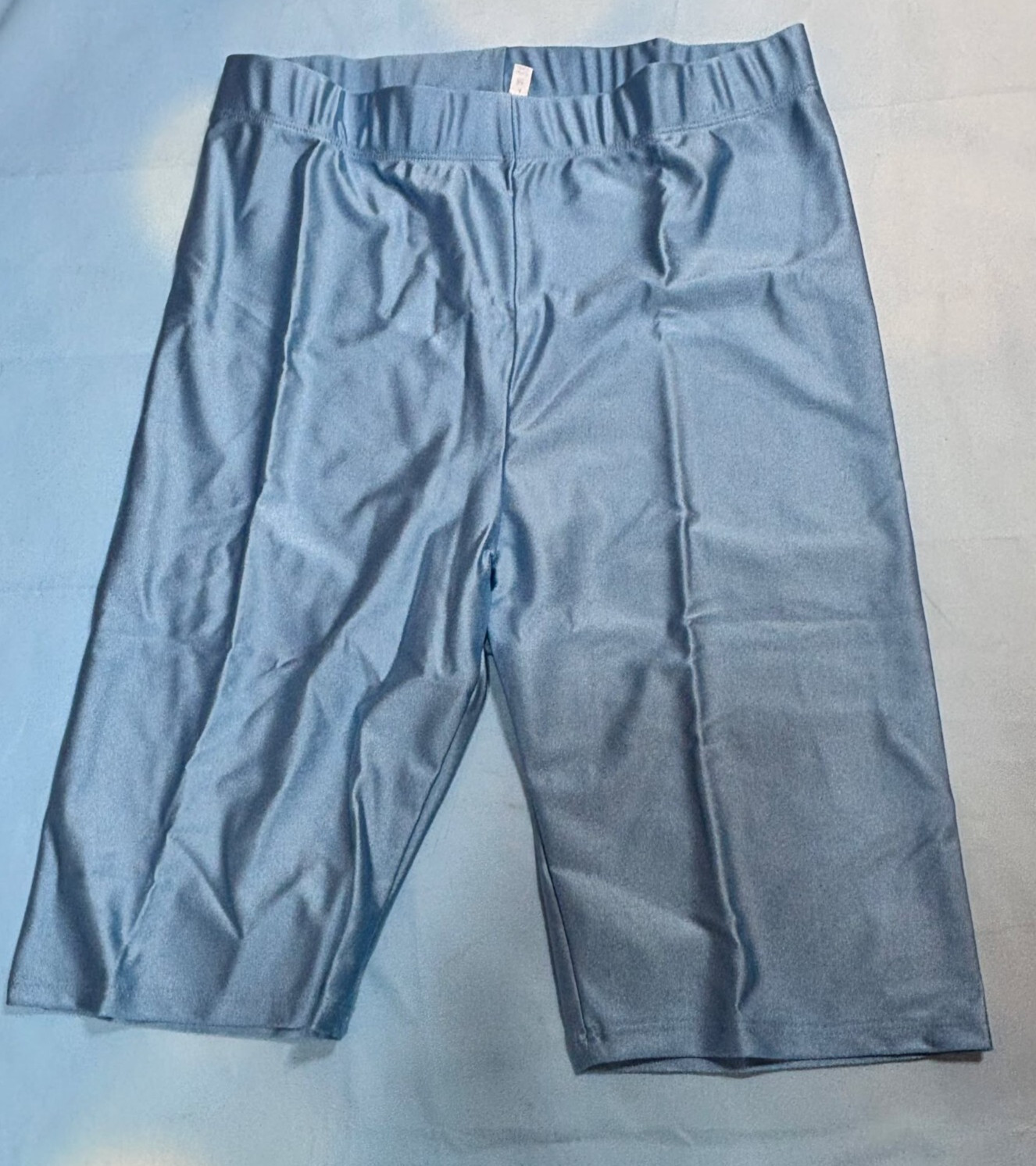 OFENTI Shiny Biker Shorts High Waist Active Wear Size M