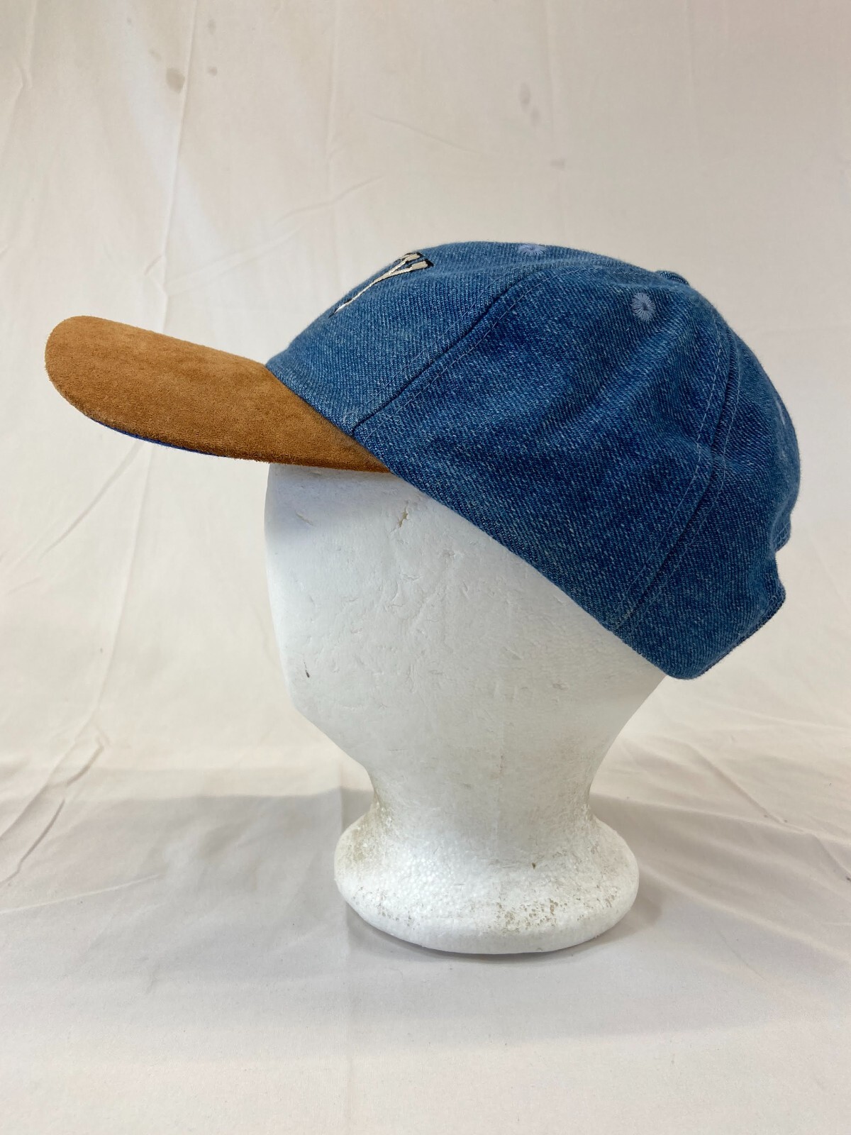 Trinity Baseball Cap Buckleback Hat Denim OSFA Cl… - image 3