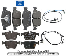 Front Brake & Rear Brake Pad Set +Sensor OEM for Jaguar XE 2.0L 3.0L AWD