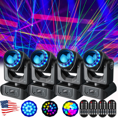 150W Stage Light 10 Gobos Moving Head Light RGBW 18Prism Beam for DJ Party Show