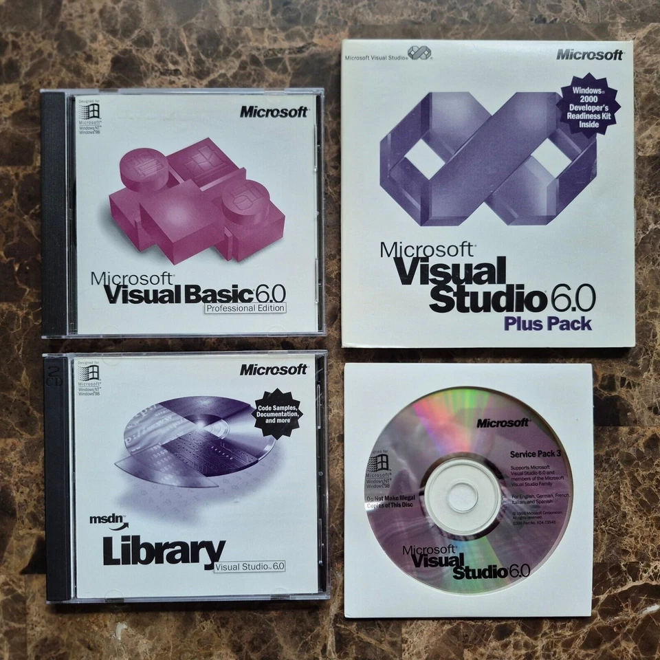 Microsoft Visual Basic 6.0 Professional Pro 6  203-00769 RETAIL BOX - Image 2 of 4