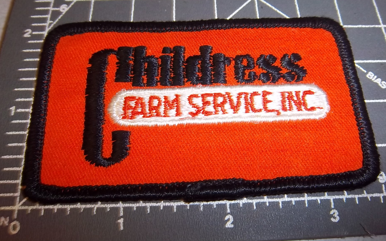Childress Farm Service Inc iron on embroidered patch, great collectible
