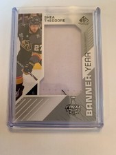 18/19 SPGU Cup Finals Banner Year Shea Theodore Hockey Card #BSC-ST
