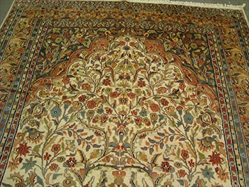 Alfombra Árbol de la Vida Pájaros Armonía Anudada a Mano Lana Seda Alfombra (11.2 x 8.0)' - Imagen 2 de 8