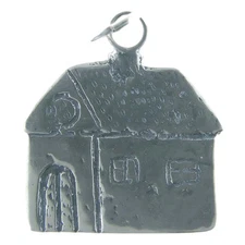 Solid sterling silver HOUSE MILAGRO charm (M-100)