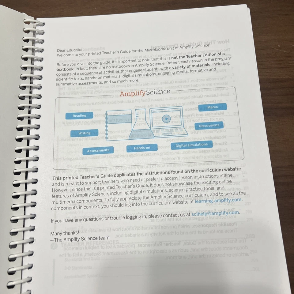 Amplify Science , Louisiana Edition, Microbiome, Teacher’s Guide  - Image 3 of 4